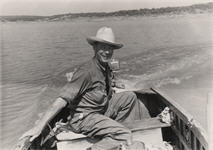 Uncle Ray Judia boating on Lake Cisco