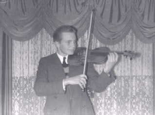 Roy Playing Violin - 1940