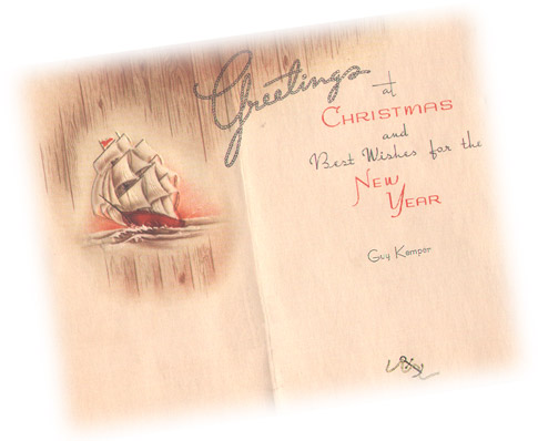Christmas Card, inside